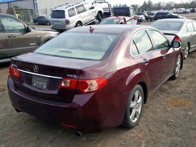 JH4CU2F65CC021176 - 2012 ACURA TSX TECH BURGUNDY photo 4