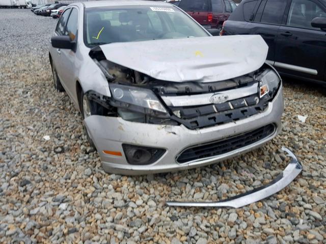 3FAHP0GA1BR277858 - 2011 FORD FUSION S SILVER photo 9