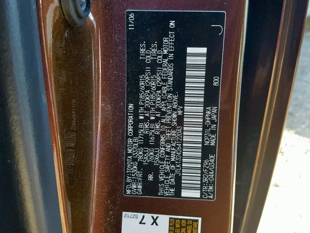 JTLKT324264122043 - 2006 TOYOTA SCION XB Екі түсті фото 10