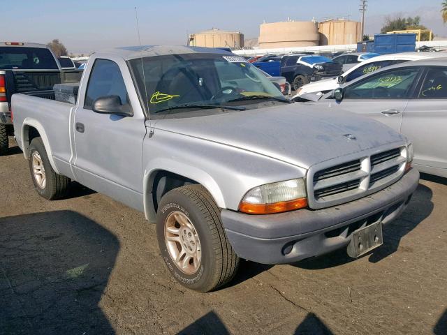 1D7FL16X03S296969 - 2003 DODGE DAKOTA SXT SILVER photo 1