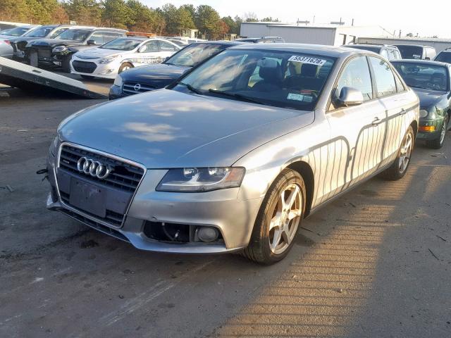 WAULF78K79N024299 - 2009 AUDI A4 2.0T QU GRAY photo 2