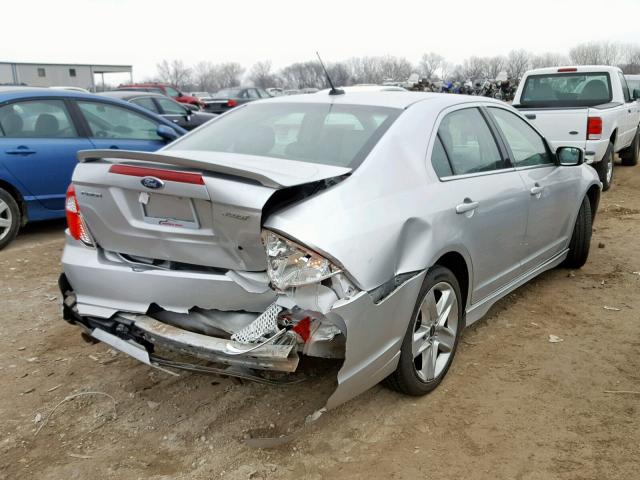 3FAHP0KC8BR173098 - 2011 FORD FUSION SPO SILVER photo 4