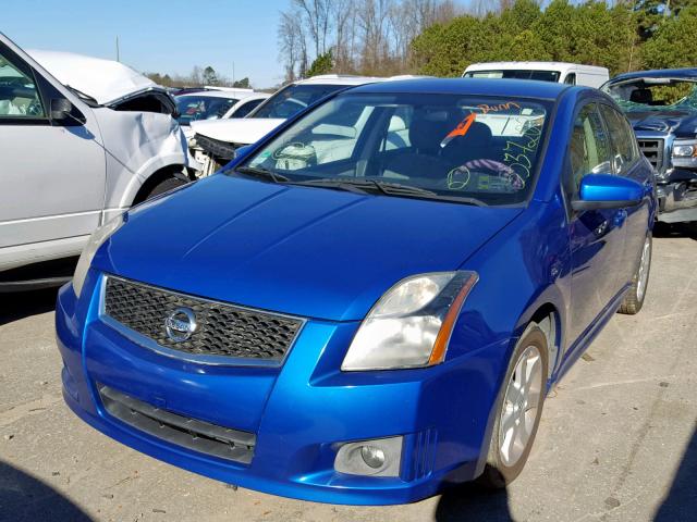 3N1AB6AP0AL643985 - 2010 NISSAN SENTRA E/X BLUE photo 2