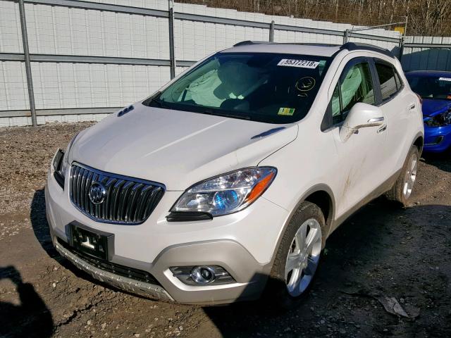 KL4CJGSB0GB518152 - 2016 BUICK ENCORE WHITE photo 2