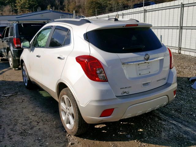 KL4CJGSB0GB518152 - 2016 BUICK ENCORE WHITE photo 3