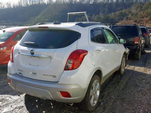 KL4CJGSB0GB518152 - 2016 BUICK ENCORE WHITE photo 4