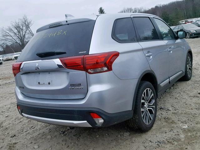 JA4AZ2A36HZ022584 - 2017 MITSUBISHI OUTLANDER SILVER photo 4