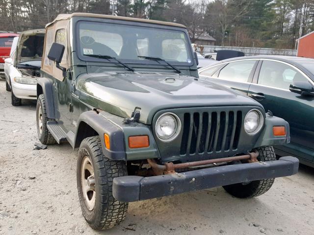 1J4FY29PXVP474562 - 1997 JEEP WRANGLER / GREEN photo 1