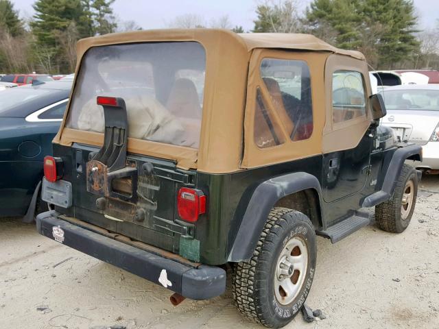 1J4FY29PXVP474562 - 1997 JEEP WRANGLER / GREEN photo 4