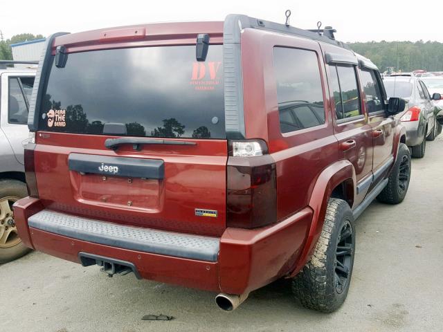 1J8HH48N58C125565 - 2008 JEEP COMMANDER 红色 照片 4