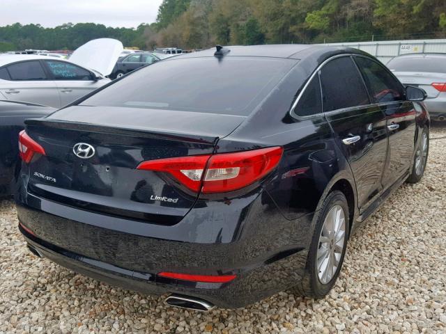 5NPE34AF9FH174376 - 2015 HYUNDAI SONATA SPO BLACK photo 4