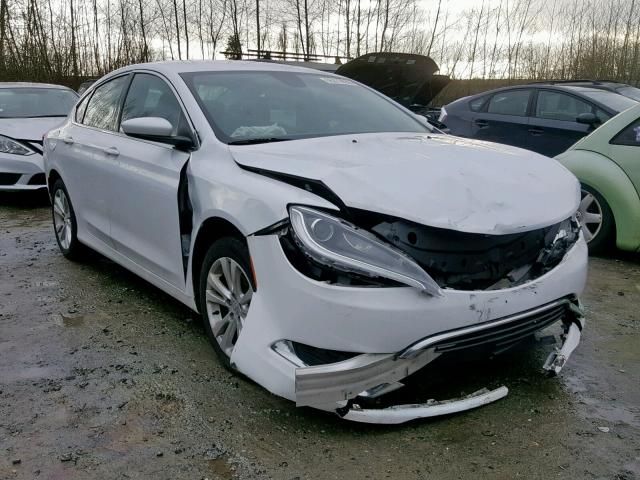 1C3CCCAB2GN154300 - 2016 CHRYSLER 200 LIMITE WHITE photo 1