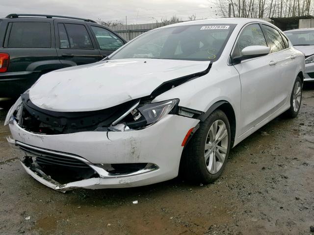 1C3CCCAB2GN154300 - 2016 CHRYSLER 200 LIMITE WHITE photo 2