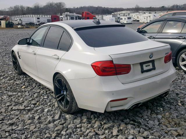 WBS8M9C50G5D30930 - 2016 BMW M3 WHITE photo 3