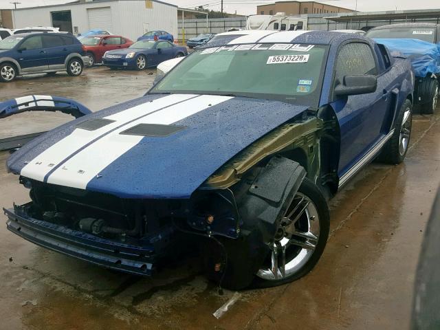 1ZVHT88S795139747 - 2009 FORD MUSTANG SH BLUE photo 2
