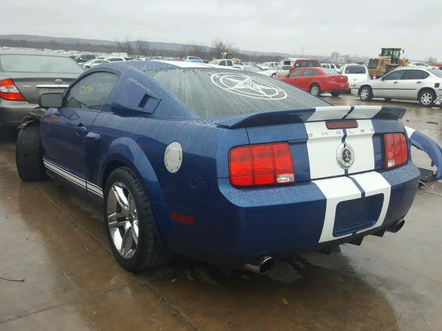 1ZVHT88S795139747 - 2009 FORD MUSTANG SH BLUE photo 3
