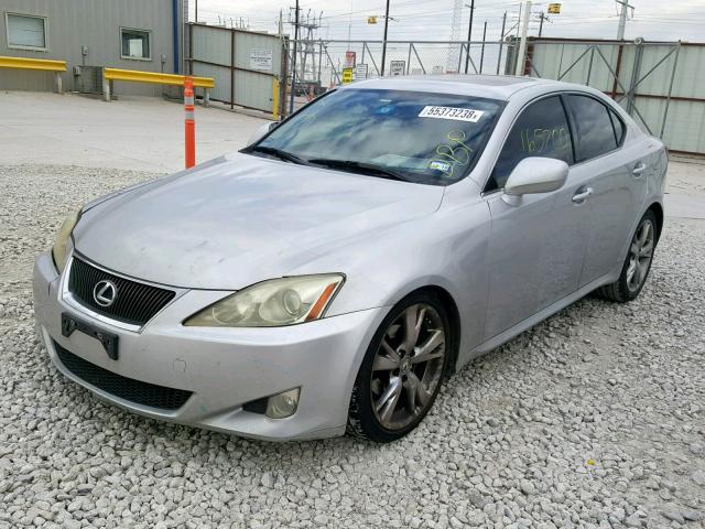 JTHBK262982074636 - 2008 LEXUS IS 250 SILVER photo 2