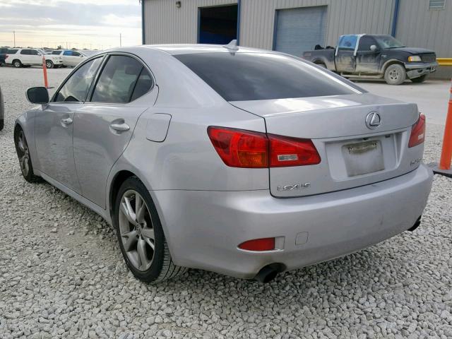 JTHBK262982074636 - 2008 LEXUS IS 250 SILVER photo 3