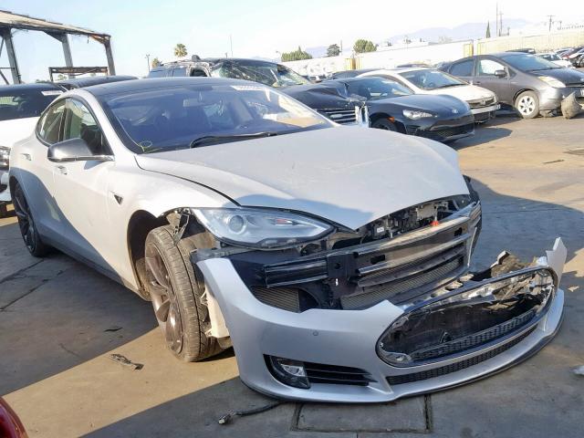 5YJSA1H14EFP32519 - 2014 TESLA MODEL S SILVER photo 1