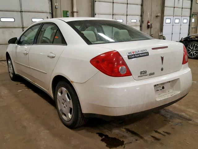 1G2ZF58B474273927 - 2007 PONTIAC G6 VALUE L WHITE photo 3