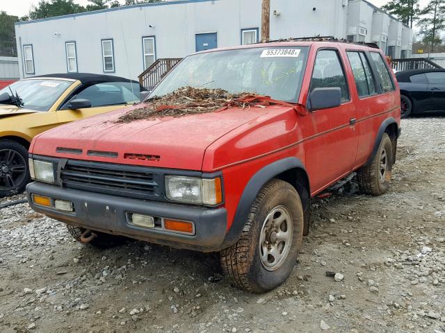 JN8HD17S7SW015328 - 1995 NISSAN PATHFINDER RED photo 2