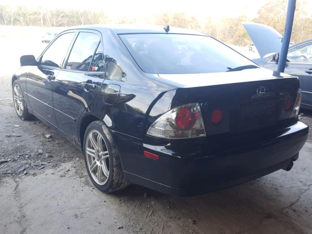 JTHBD182210028844 - 2001 LEXUS IS 300 BLACK photo 3