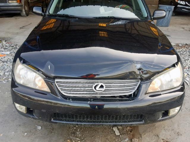 JTHBD182210028844 - 2001 LEXUS IS 300 BLACK photo 7