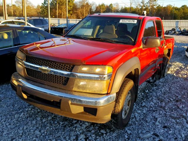 1GCDS136168184330 - 2006 CHEVROLET COLORADO RED photo 2