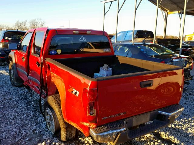 1GCDS136168184330 - 2006 CHEVROLET COLORADO RED photo 3