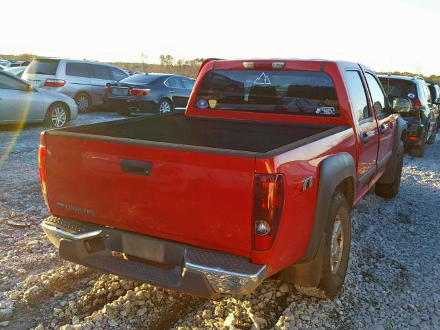 1GCDS136168184330 - 2006 CHEVROLET COLORADO RED photo 4