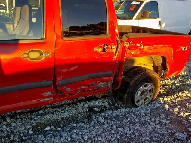 1GCDS136168184330 - 2006 CHEVROLET COLORADO RED photo 9