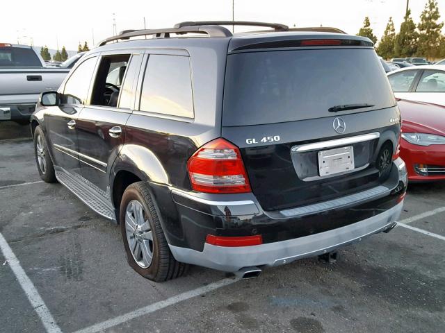 4JGBF71E27A282197 - 2007 MERCEDES-BENZ GL 450 4MA BLACK photo 3