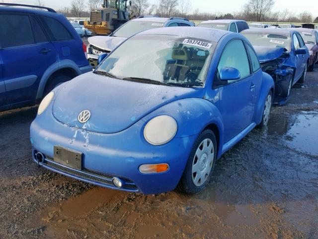 3VWCA21C3XM412528 - 1999 VOLKSWAGEN NEW BEETLE BLUE photo 2