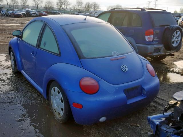 3VWCA21C3XM412528 - 1999 VOLKSWAGEN NEW BEETLE BLUE photo 3