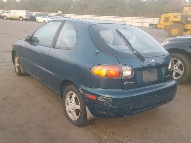 KLATA22661B603913 - 2001 DAEWOO LANOS S BLUE photo 3