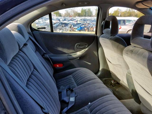 1G2WP52K91F249420 - 2001 PONTIAC GRAND PRIX BLUE photo 6