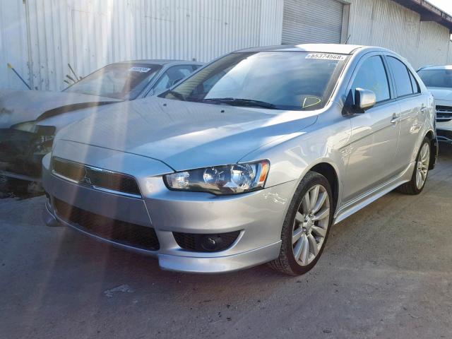 JA32X8HW8AU011249 - 2010 MITSUBISHI LANCER GTS SILVER photo 2