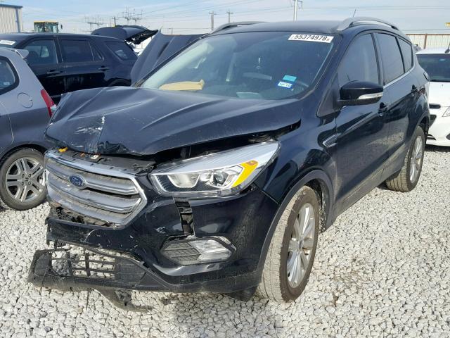 1FMCU0JD2HUE35315 - 2017 FORD ESCAPE TIT BLACK photo 2