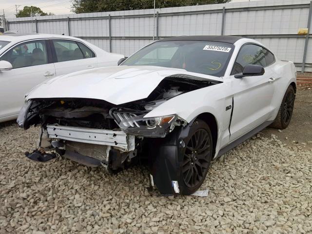 1FA6P8CF9G5237609 - 2016 FORD MUSTANG GT WHITE photo 2