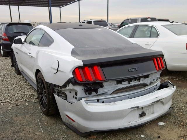 1FA6P8CF9G5237609 - 2016 FORD MUSTANG GT WHITE photo 3