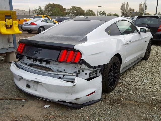 1FA6P8CF9G5237609 - 2016 FORD MUSTANG GT WHITE photo 4