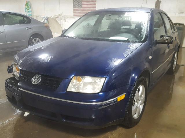 3VWSK69M94M092043 - 2004 VOLKSWAGEN JETTA GLS BLUE photo 2