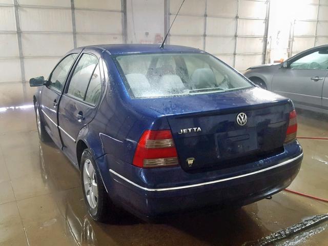 3VWSK69M94M092043 - 2004 VOLKSWAGEN JETTA GLS BLUE photo 3