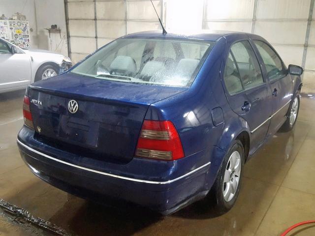 3VWSK69M94M092043 - 2004 VOLKSWAGEN JETTA GLS BLUE photo 4