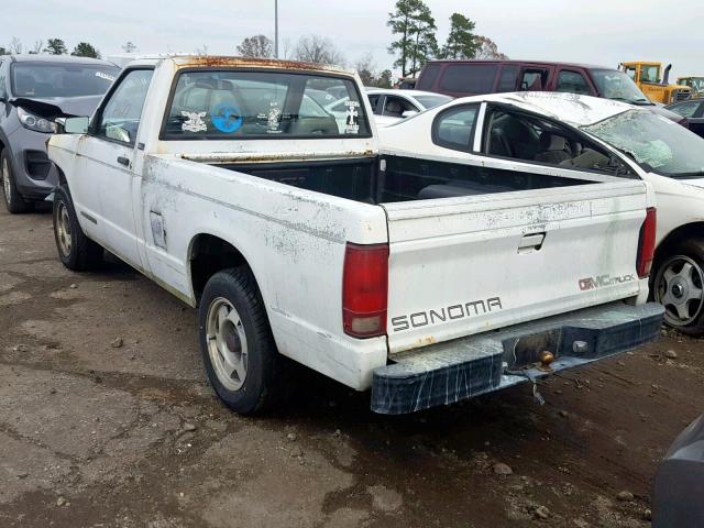 1GTCS14Z7N8516449 - 1992 GMC SONOMA WHITE photo 3