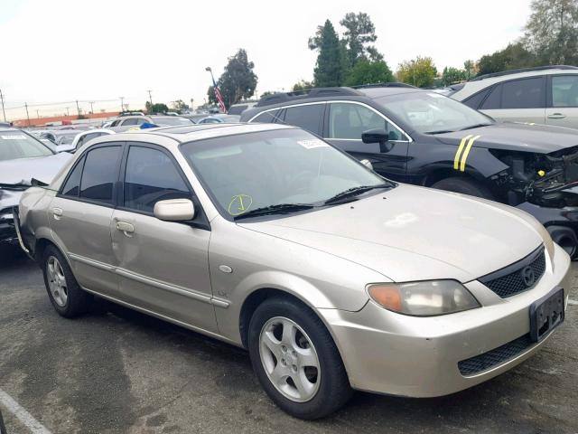 JM1BJ225920638616 - 2002 MAZDA PROTEGE DX BEIGE photo 1