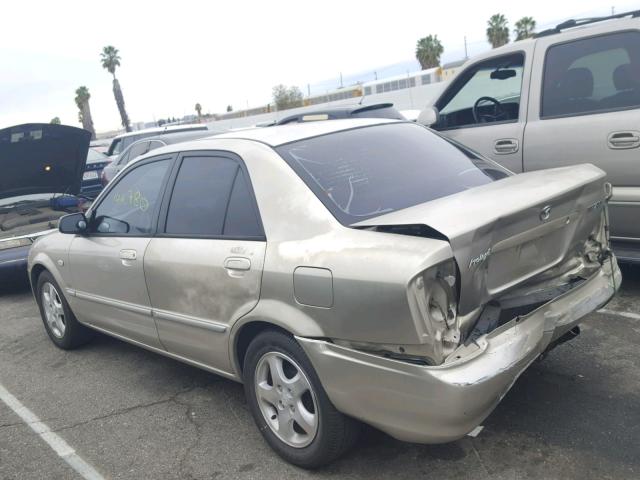 JM1BJ225920638616 - 2002 MAZDA PROTEGE DX BEIGE photo 3