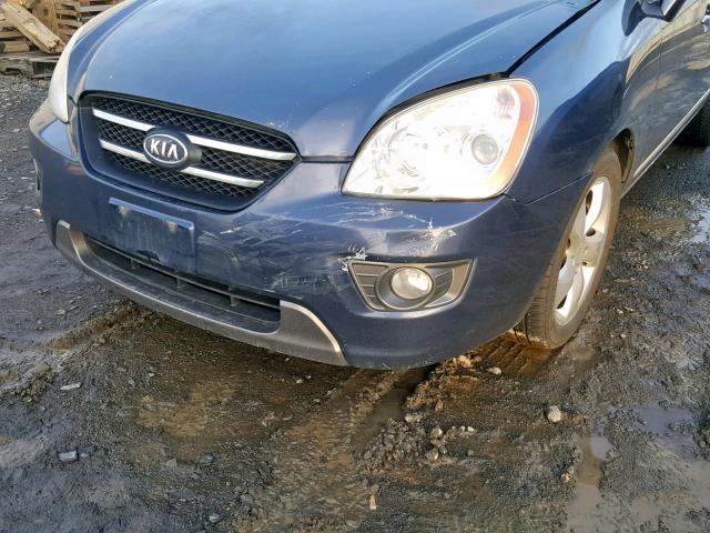 KNAFG526X77106006 - 2007 KIA RONDO LX BLUE photo 9