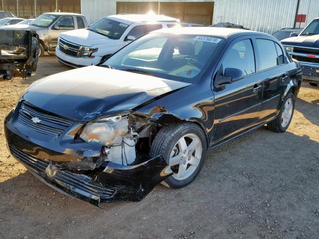 1G1AF5F52A7168016 - 2010 CHEVROLET COBALT 2LT BLACK photo 2