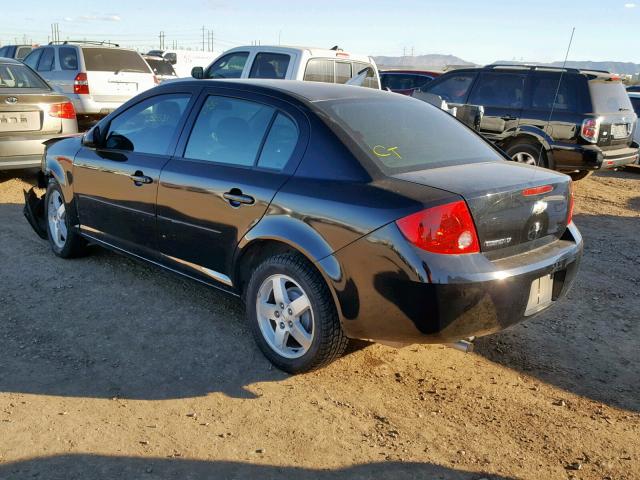 1G1AF5F52A7168016 - 2010 CHEVROLET COBALT 2LT BLACK photo 3